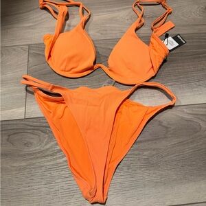 Garage Bright Orange Bikini Set